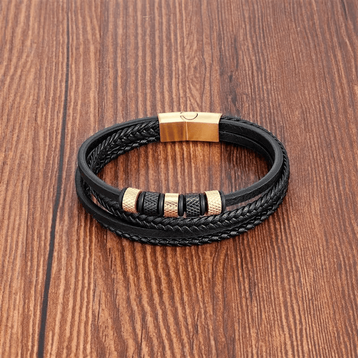 Multilayer Leather Bracelets for Men: Rugged and Refined Leather Unique Leather Bracelets   